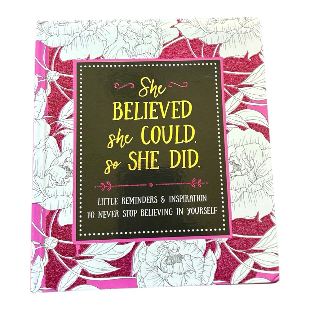 Gift Book She believed She could so She did inspirational frases gift women kids